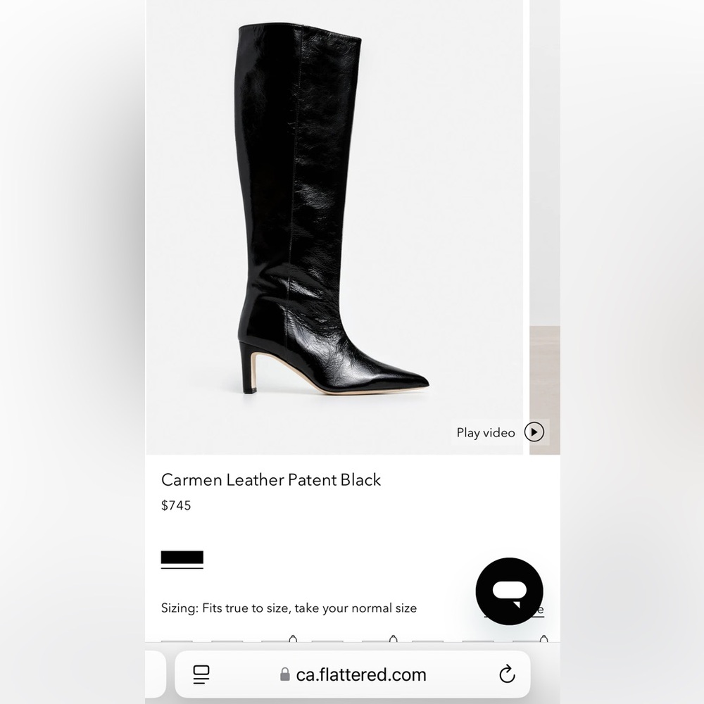 NWT Elegant Black Knee-High Women's Boots real leather